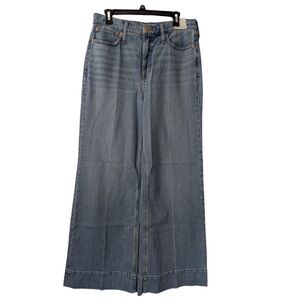 J. Crew Wide Leg‎ Denim Trouser Chambray Blue Size 30 NWT $158 BP482
